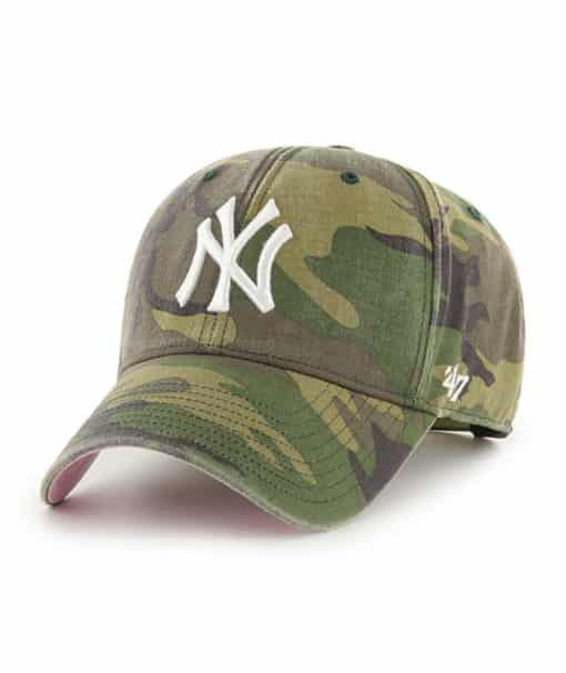 New York Yankees 47 Brand Legend Green Camo MVP Snapback Hat