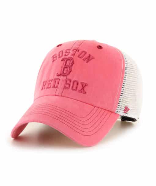 Boston Red Sox 47 Brand Rudder Red Clean Up Mesh Snapback Hat