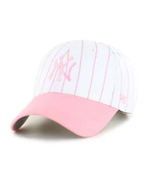 New York Yankees TODDLER 47 Brand Pink Pinstripe White MVP Adjustable Hat
