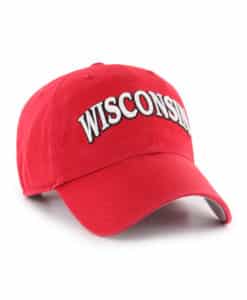 Wisconsin Badgers 47 Brand Script Red Clean Up Adjustable Hat