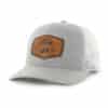 Detroit Lions 47 Brand Gray White Mesh Trucker Snapback Hat