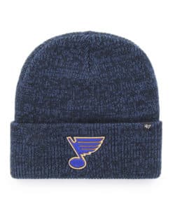 St. Louis Blues 47 Brand Navy Brain Freeze Cuff Knit Beanie Hat