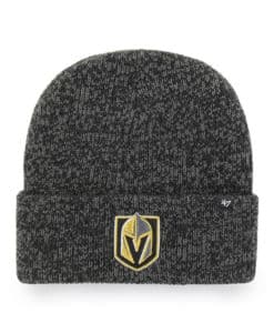 Vegas Golden Knights 47 Brand Black Brain Freeze Cuff Knit Beanie Hat