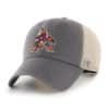 Arizona Coyotes 47 Brand Charcoal MVP Khaki Mesh Snapback Hat