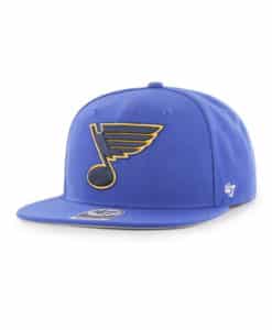 St. Louis Blues 47 Brand No Shot Blue Snapback Adjustable Hat