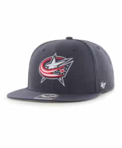 Columbus Blue Jackets 47 Brand No Shot Navy Snapback Adjustable Hat