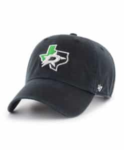 Dallas Stars 47 Brand Black Clean Up Adjustable Hat