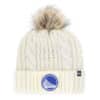Golden State Warriors Women's 47 Brand White Cream Meeko Cuff Knit Hat