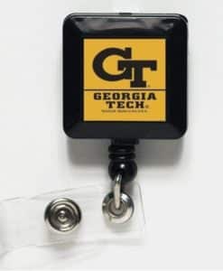 Georgia Tech Yellow Jackets Yellow Retractable Badge Holder