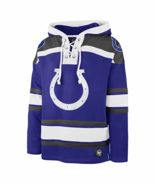 Indianapolis Colts Men's 47 Brand Blue Pullover Jersey Hoodie