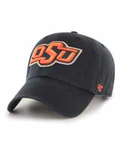 Oklahoma State Cowboys OSU 47 Brand Black Clean Up Adjustable Hat