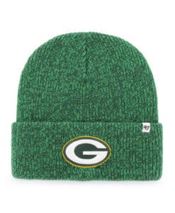 Green Bay Packers 47 Brand Green Brain Freeze Cuff Knit Hat