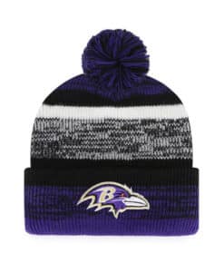 Baltimore Ravens 47 Brand Northward Black Cuff Knit Hat