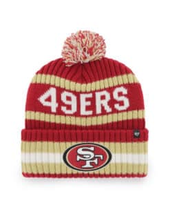San Francisco 49ers 47 Brand Red Bering Cuff Knit Hat
