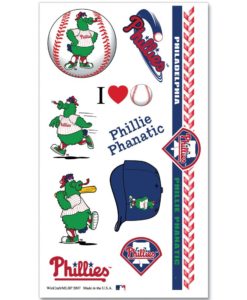 Philadelphia Phillies Phanatic Temporary Tattoos