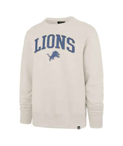 Detroit Lions Men's 47 Brand Dune Crew Long Sleeve Pullover Sweatshirt