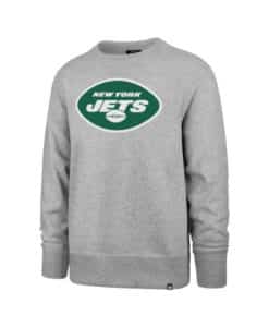 New York Jets Men's 47 Brand Gray Crew Long Sleeve Sweatshirt