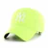 New York Yankees 47 Brand Neon Green Clean Up Adjustable Hat