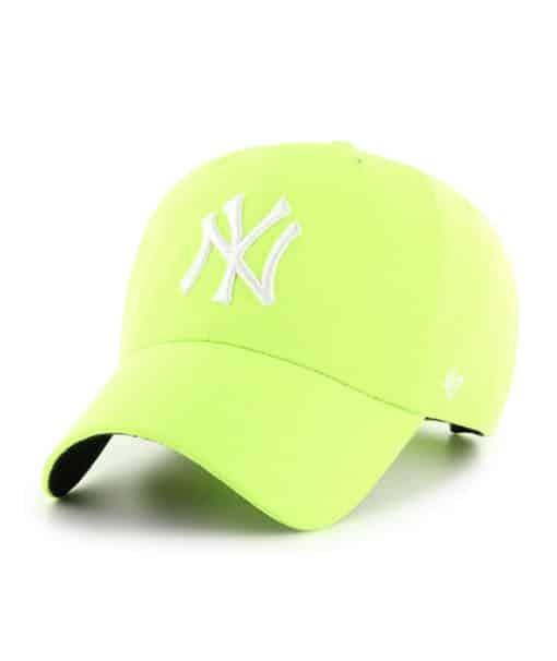 New York Yankees 47 Brand Neon Green Clean Up Adjustable Hat