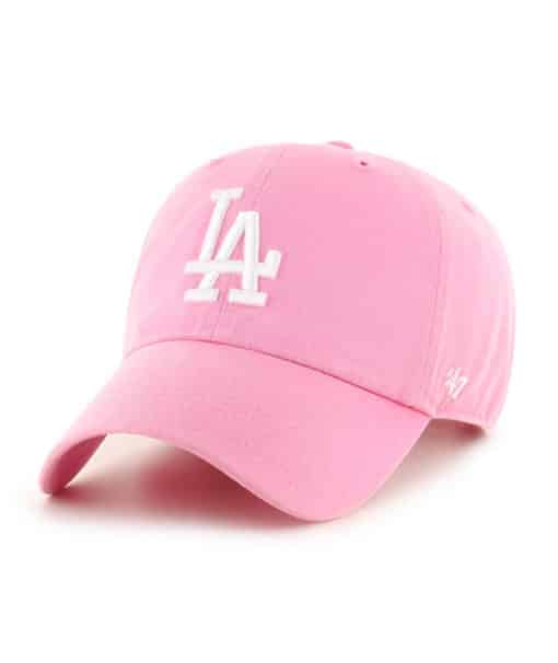 Los Angeles Dodgers 47 Brand Pink Rose Clean Up Adjustable Hat