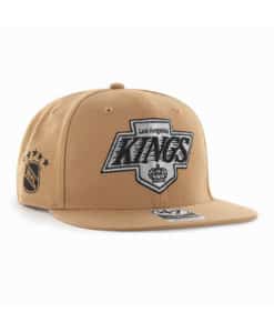 Los Angeles Kings 47 Brand Sure Shot Camel Khaki Snapback Hat