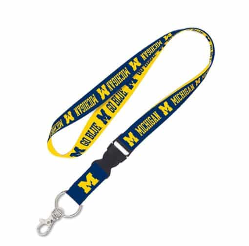 Michigan Wolverines Lanyard with Detachable Buckle
