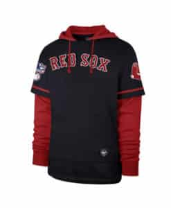 Boston Red Sox Men's 47 Brand Fall Navy Shortstop Pullover Hoodie