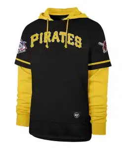 Pittsburgh Pirates Men's 47 Brand Black Shortstop Pullover Hoodie