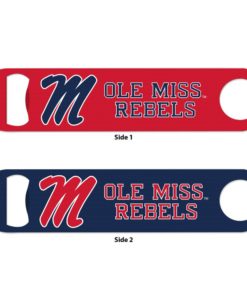 Mississippi Ole Miss Rebels Red Navy Metal Bottle Opener 2-Sided