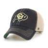 Colorado Buffaloes 47 Brand Trawler Black Clean Up Khaki Mesh Snapback Hat
