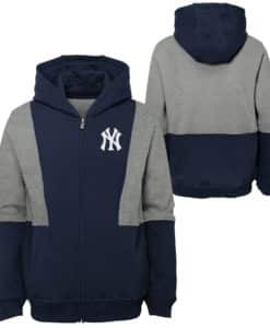 New York Yankees Baby Navy Gray Full Zip Hoodie