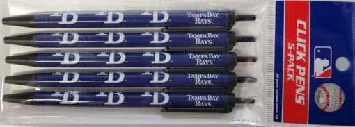 Tampa Bay Rays Blue Click Pens - 5 Pack