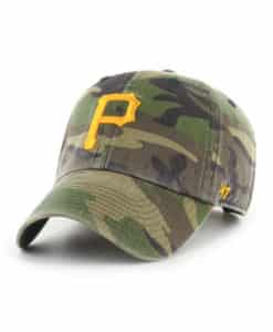 Pittsburgh Pirates 47 Brand Green Camo Clean Up Adjustable Hat
