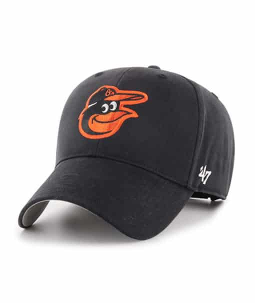 Baltimore Orioles YOUTH 47 Brand Black MVP Adjustable Hat