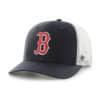 Boston Red Sox 47 Brand Navy Trucker White Mesh Snapback Hat