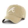 Atlanta Braves 47 Brand Khaki Chambray Ballpark Clean Up Adjustable Hat