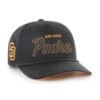 San Diego Padres 47 Brand Script Hitch Black Orange Snapback Hat