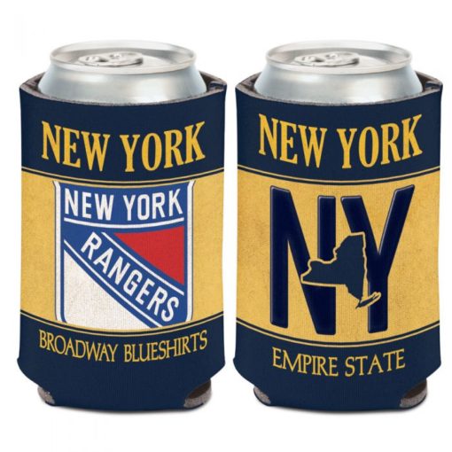 New York Rangers 12 oz State Plate Can Cooler Holder