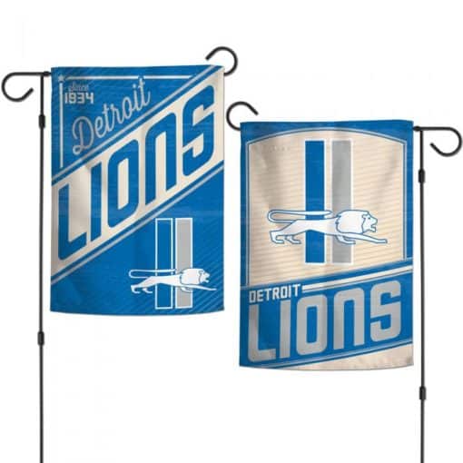 Detroit Lions Retro 12.5"x18 Garden Flag