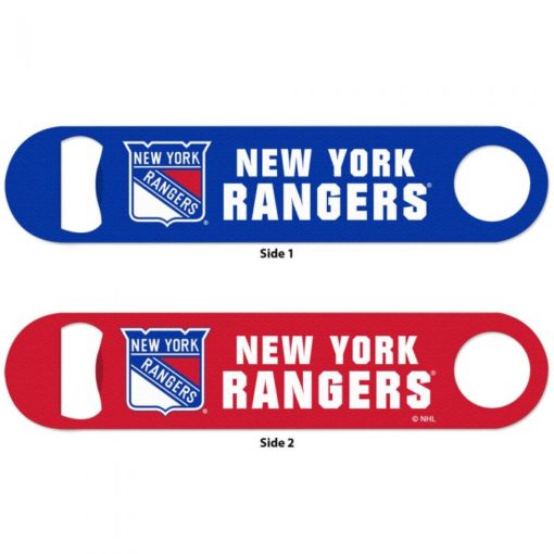 New York Rangers Red Blue Metal Bottle Opener 2-Sided