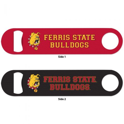 Ferris State Bulldogs Red Metal Bottle Opener 2-Sided