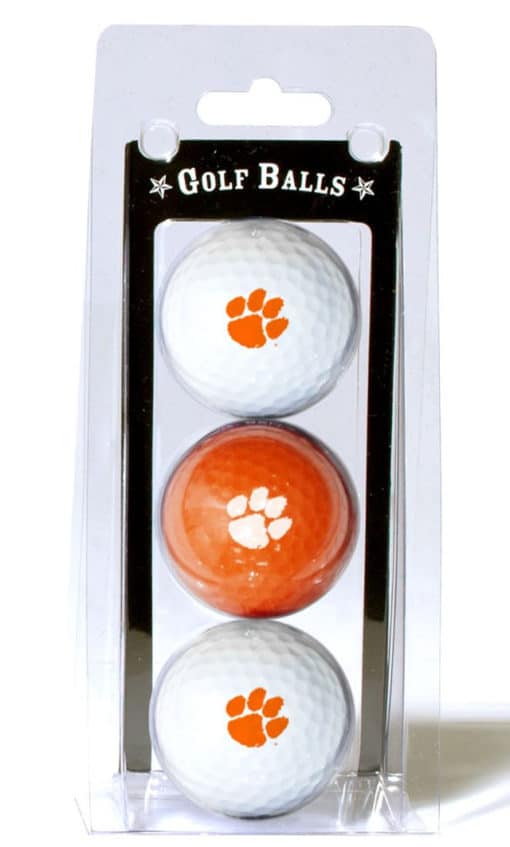 Clemson Tigers 3 Pack of Golf Balls