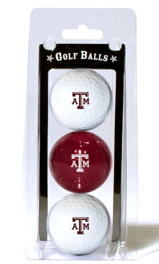 Texas A&M Aggies 3 Pack of Golf Balls