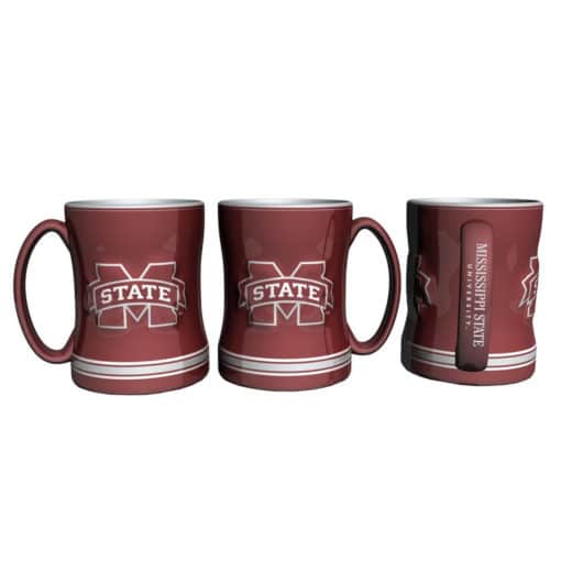 Mississippi State Bulldogs 14 oz Sculpted Relief Coffee Mug