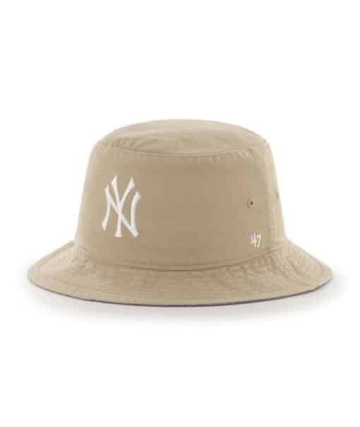 New York Yankees 47 Brand Khaki Chambray Ballpark Bucket Hat