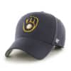 Milwaukee Brewers 47 Brand Navy MVP Adjustable Hat