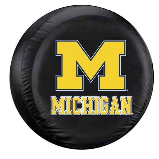 Michigan Wolverines NCAA Black Tire Cover Large Size