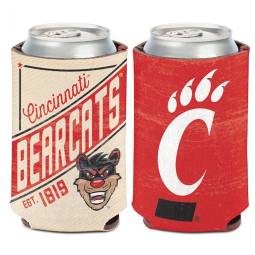 Cincinnati Bearcats 12 oz Vintage Can Cooler Holder