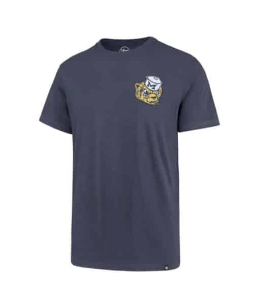 Michigan Wolverines Men's 47 Brand Vintage Gym Blue Fieldhouse T-Shirt Tee