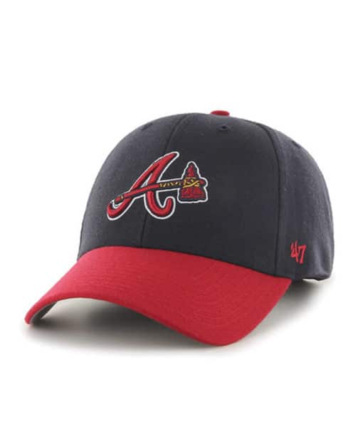 Atlanta Braves 47 Brand Navy Red MVP Adjustable Hat